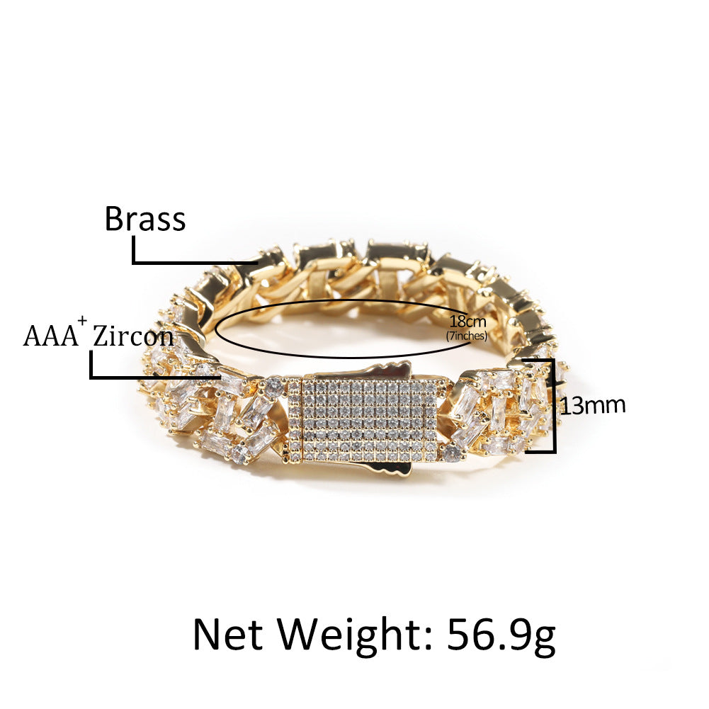 13MM Crown Ice Bracelet
