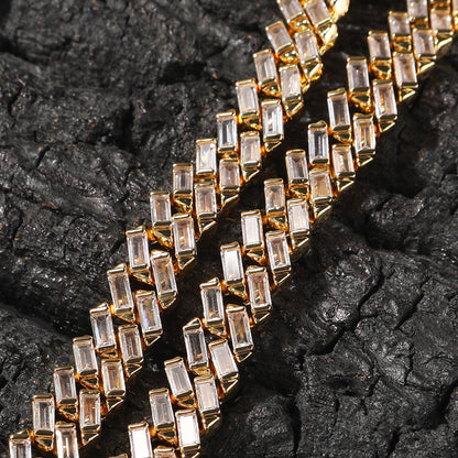 12MM Iced Brick Chain