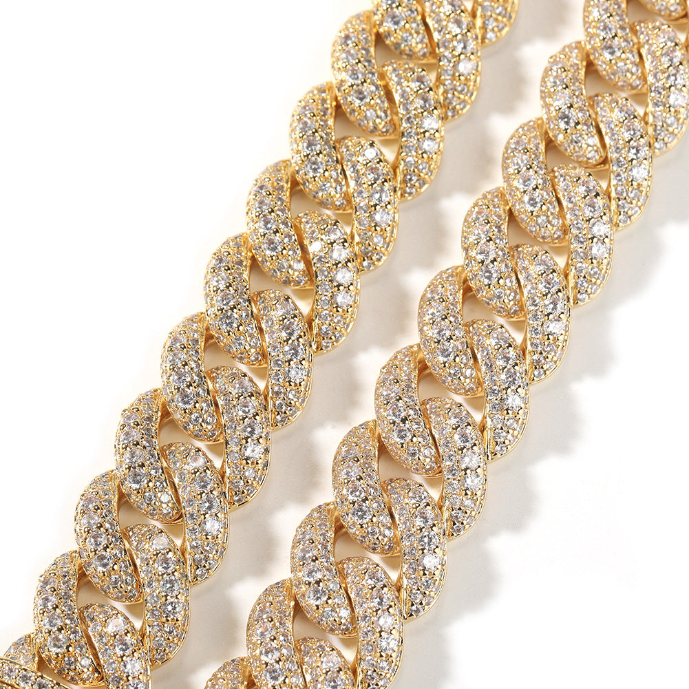 18MM Ice Ridge Cuban Bracelet