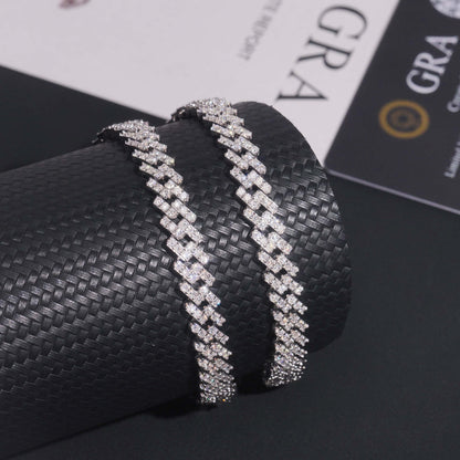 7MM S925+Moissanite Cuban Chain