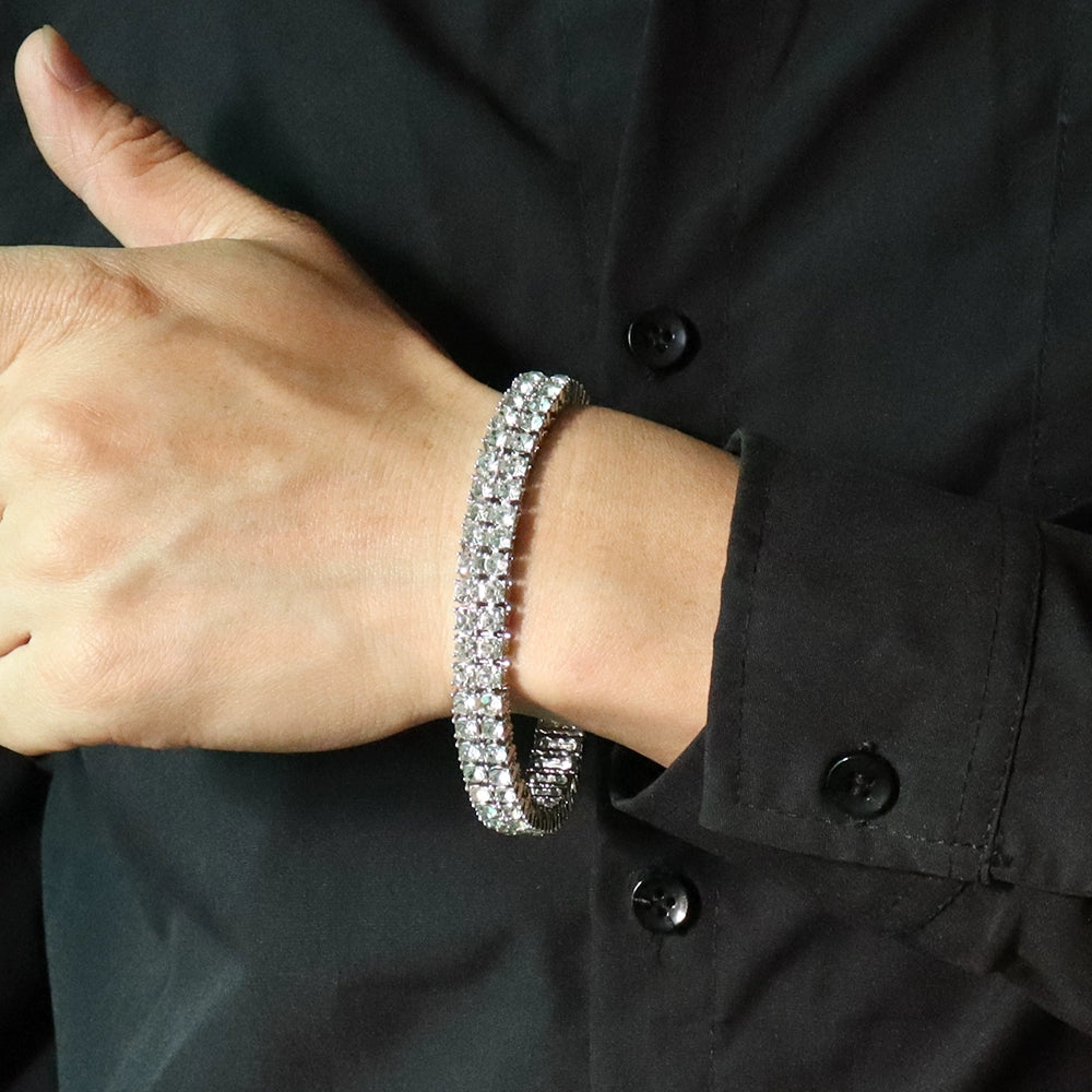 Double Ice Tennis Bracelet