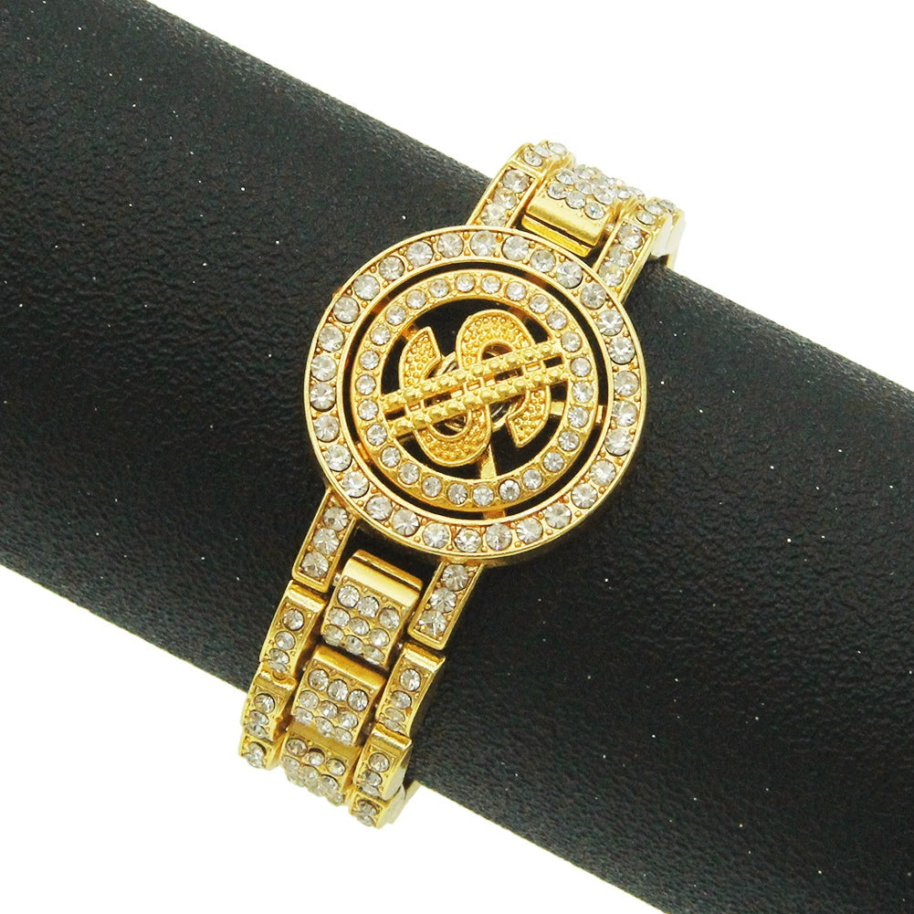 15MM Iced Dollar Bracelet