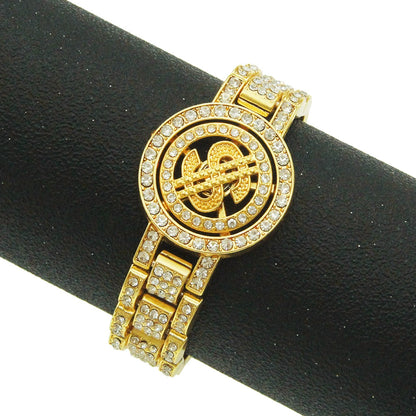 15MM Iced Dollar Bracelet