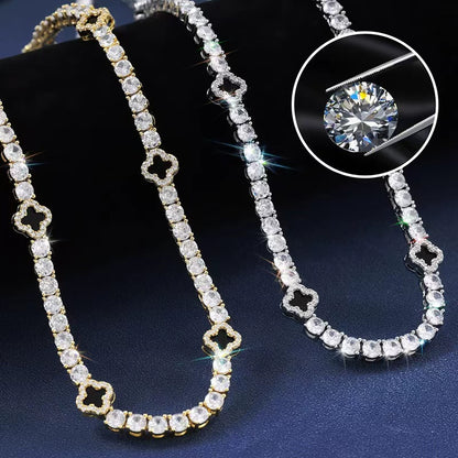Four Leaf Clover Tennis Chain - Ice Grind