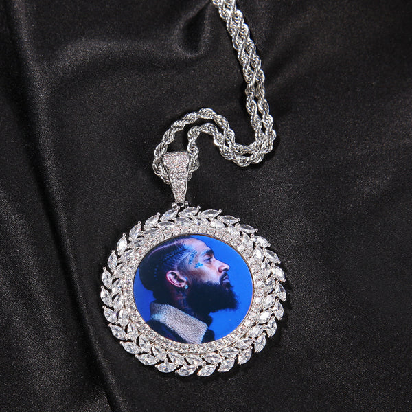 Custom Iced Portrait Pendant