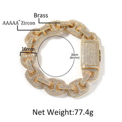 16MM Royal Pig Nose Bracelet