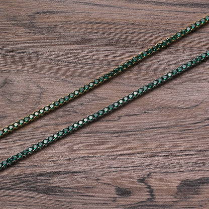 4MM Emerald Glow Tennis Chain