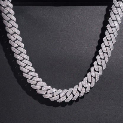 15MM S925+Moissanite Cuban Chain