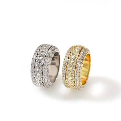 SpinFlex Iced Link Ring