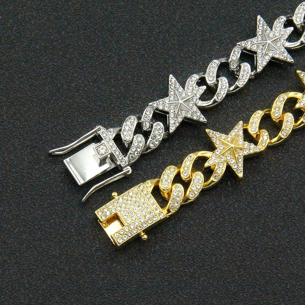 13MM Starlight Cuban Bracelet