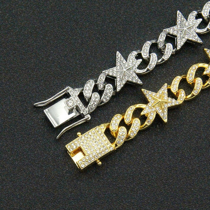 13MM Starlight Cuban Bracelet