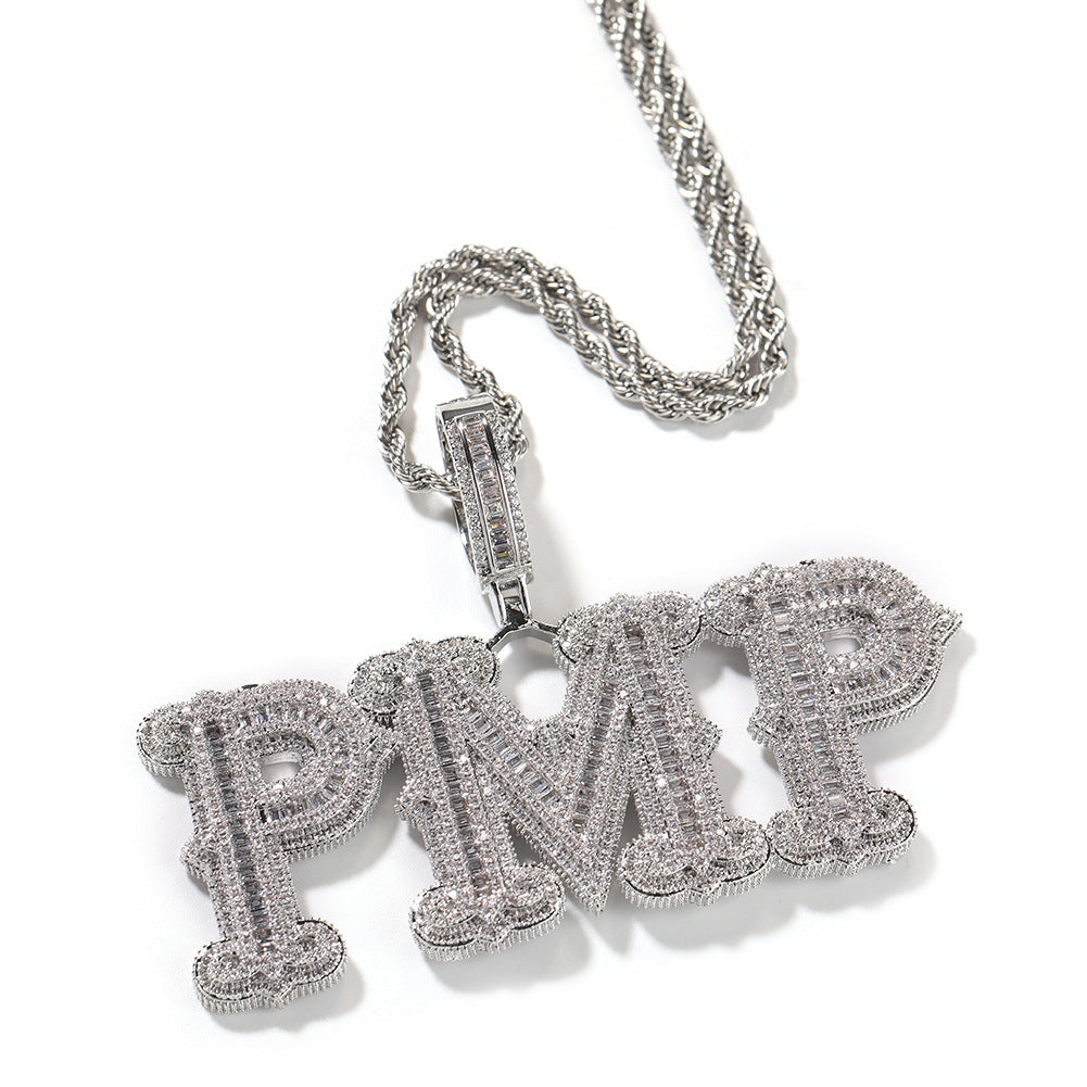 Custom Royal VVS Letter Pendant
