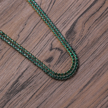 4MM Emerald Glow Tennis Chain