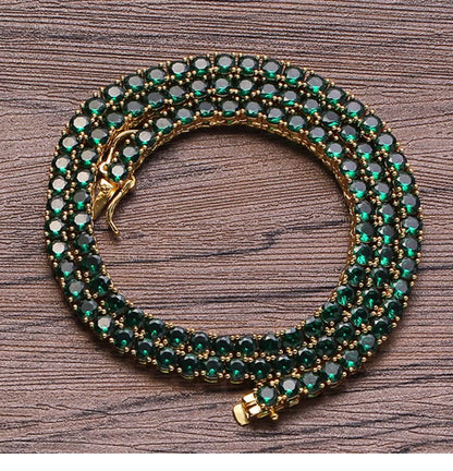 4MM Emerald Glow Tennis Chain