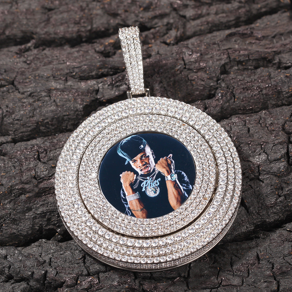 Custom 360° Iced Memory Pendant