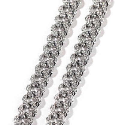 Alloy Diamond Cuba Chain