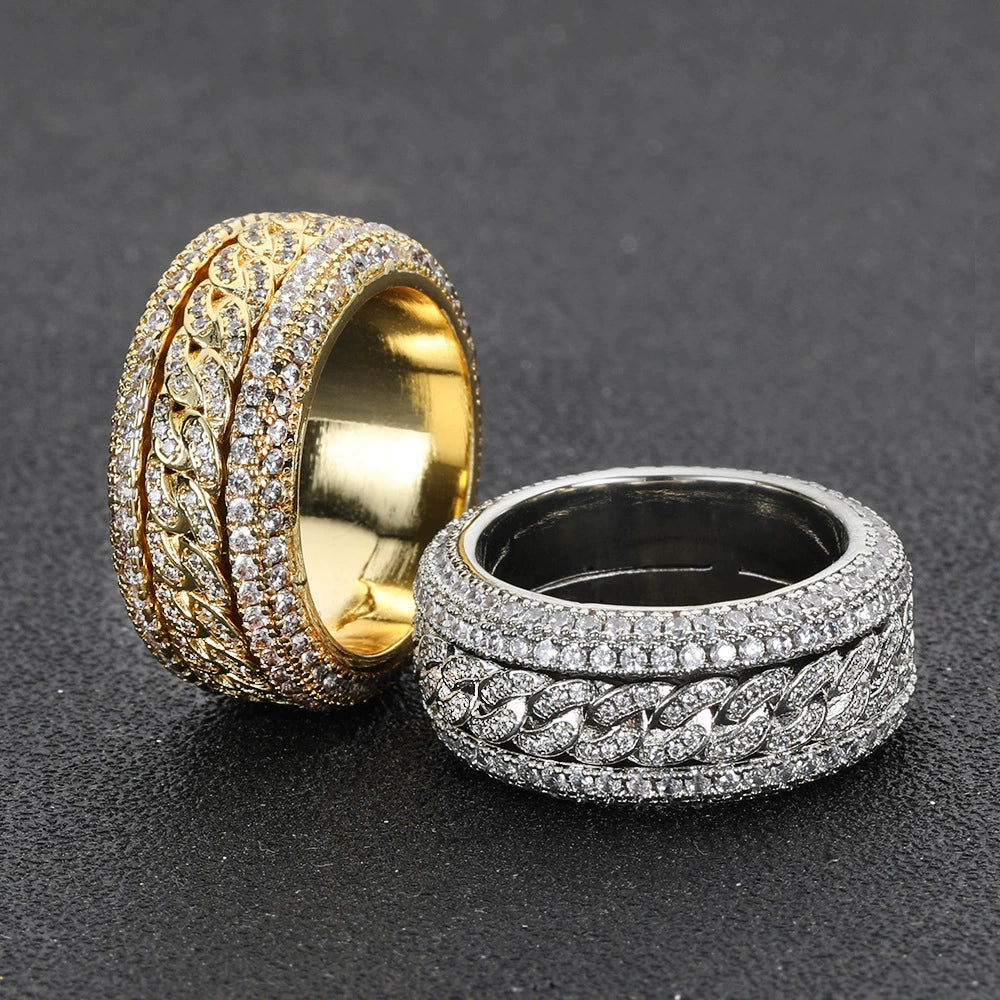 SpinFlex Iced Link Ring