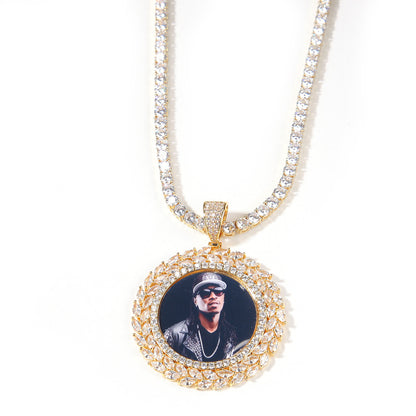 Custom Iced Portrait Pendant