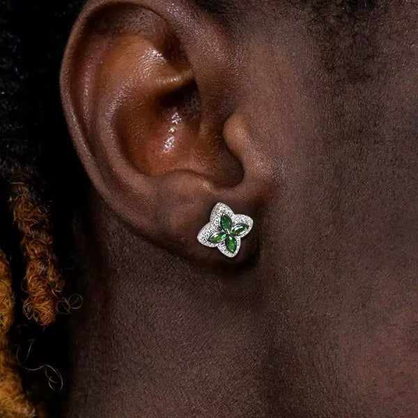 Four Leaf Clover Earrings - Ice Grind