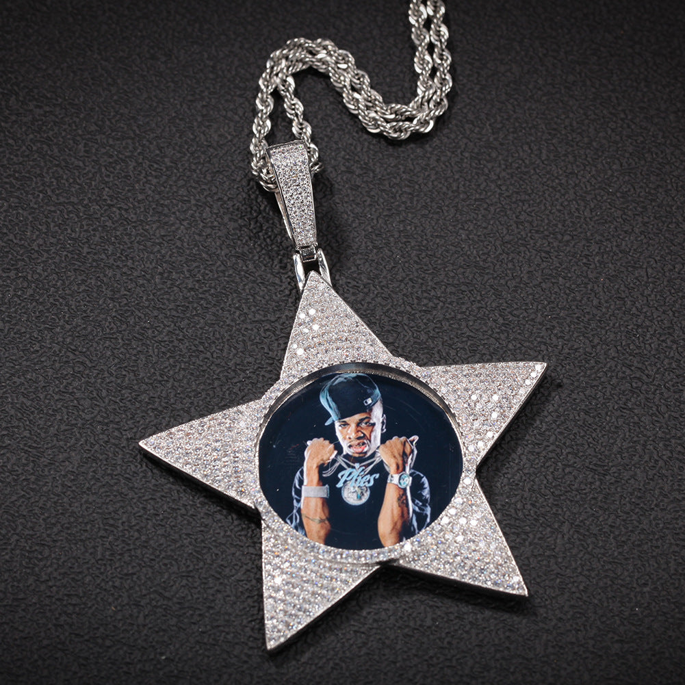 Custom Shining Star Memory Pendant