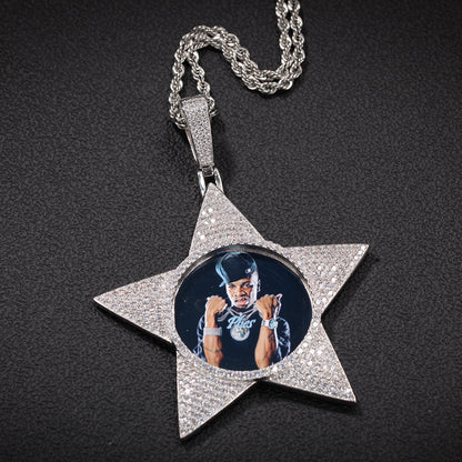 Custom Shining Star Memory Pendant