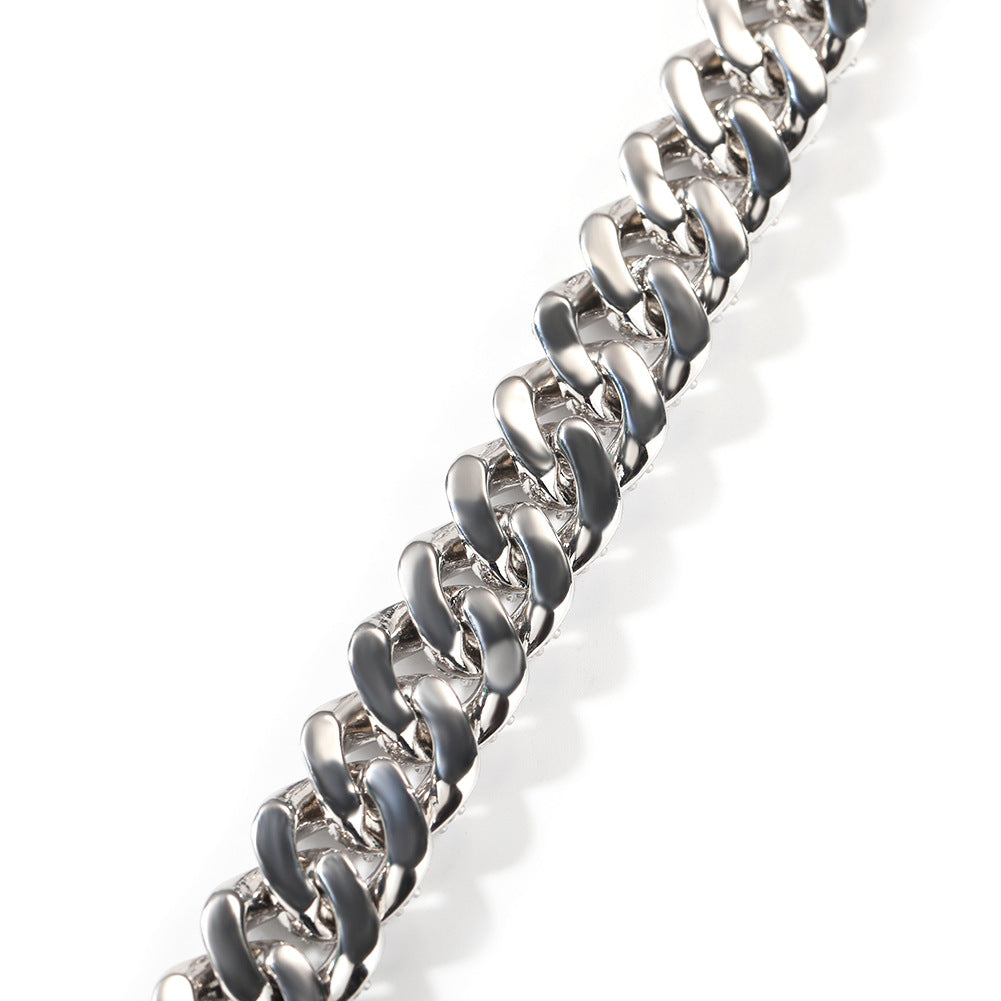 18MM Ice Ridge Cuban Bracelet
