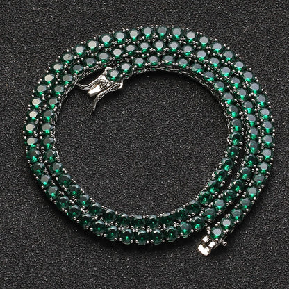 4MM Emerald Glow Tennis Chain