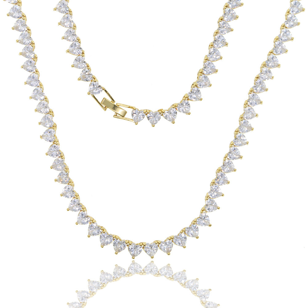 Star Zirconia Tennis Chain