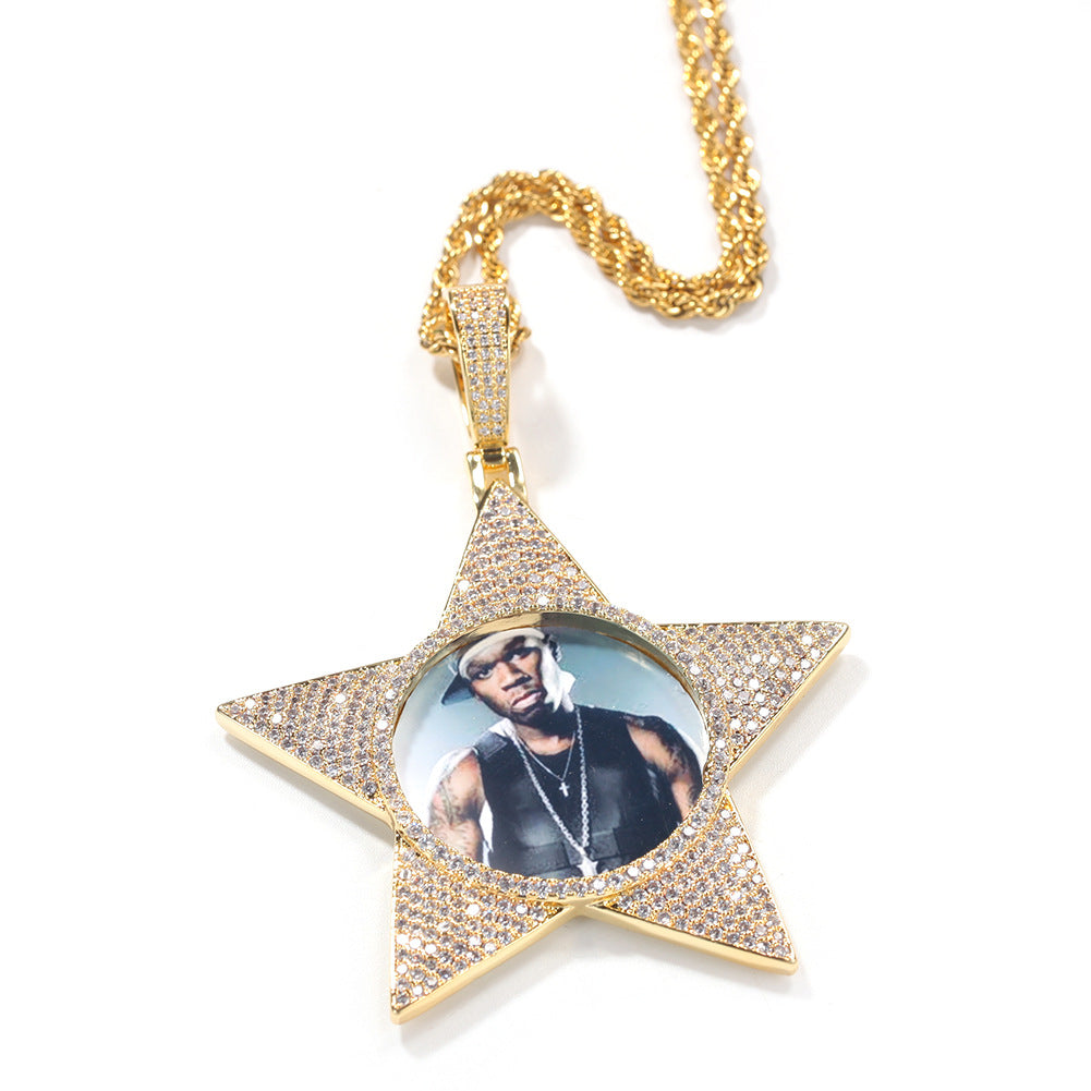 Custom Shining Star Memory Pendant