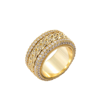 SpinFlex Iced Link Ring