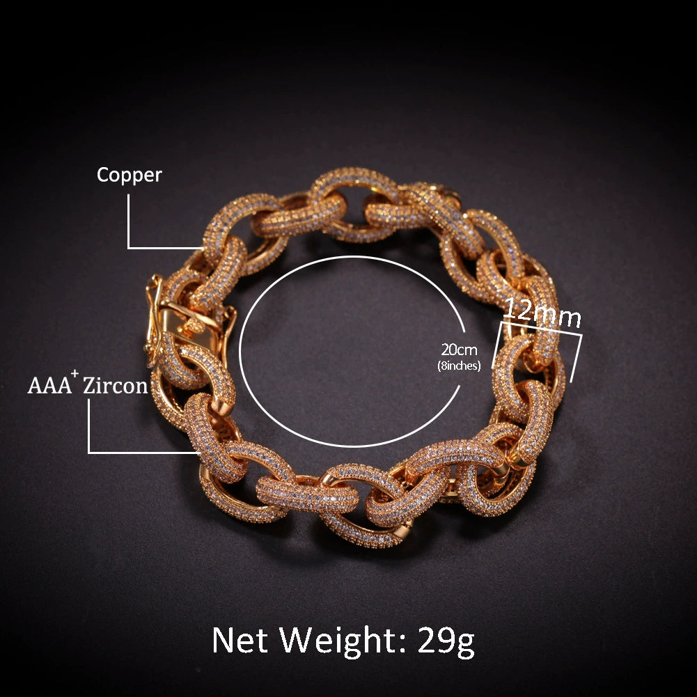 12MM Glacier Link Bracelet