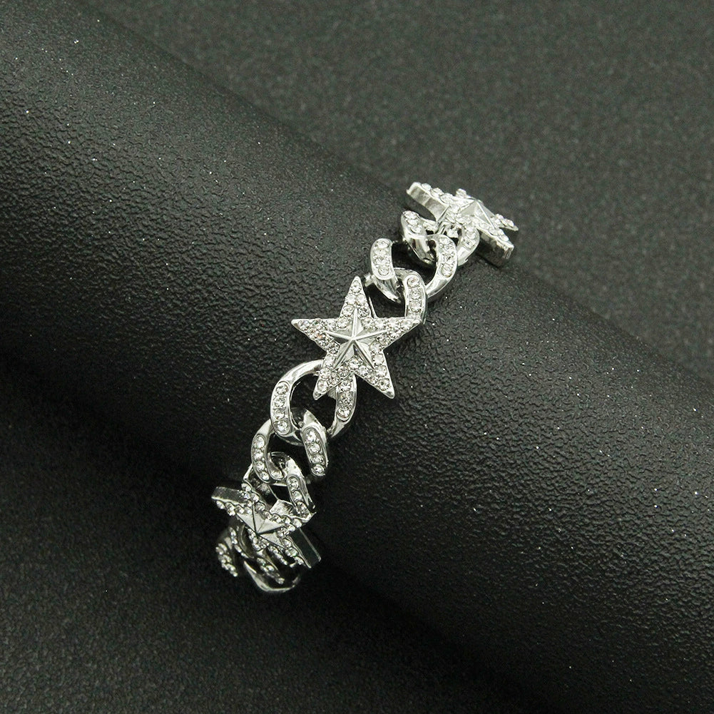 13MM Starlight Cuban Bracelet