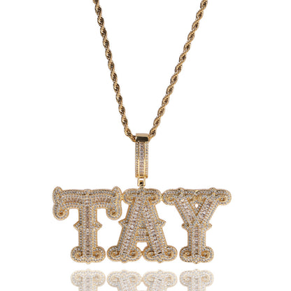Custom Royal VVS Letter Pendant