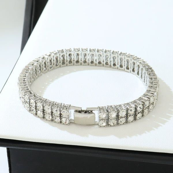 Double Ice Tennis Bracelet