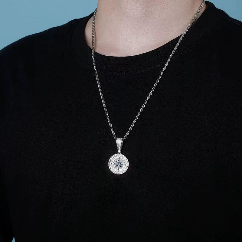 Compass Pendant - Ice Grind