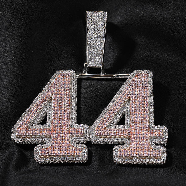 Rose Gold Custom Pendant - Iced Out Full Pave Block Letters