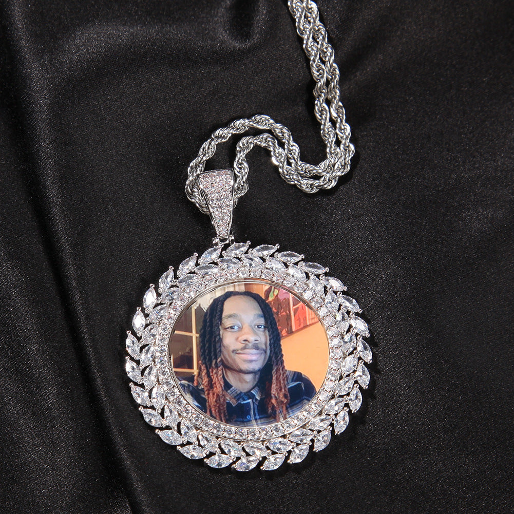 Custom Iced Portrait Pendant