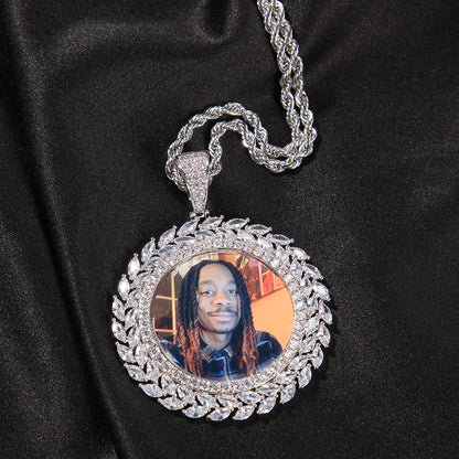 Custom Iced Portrait Pendant