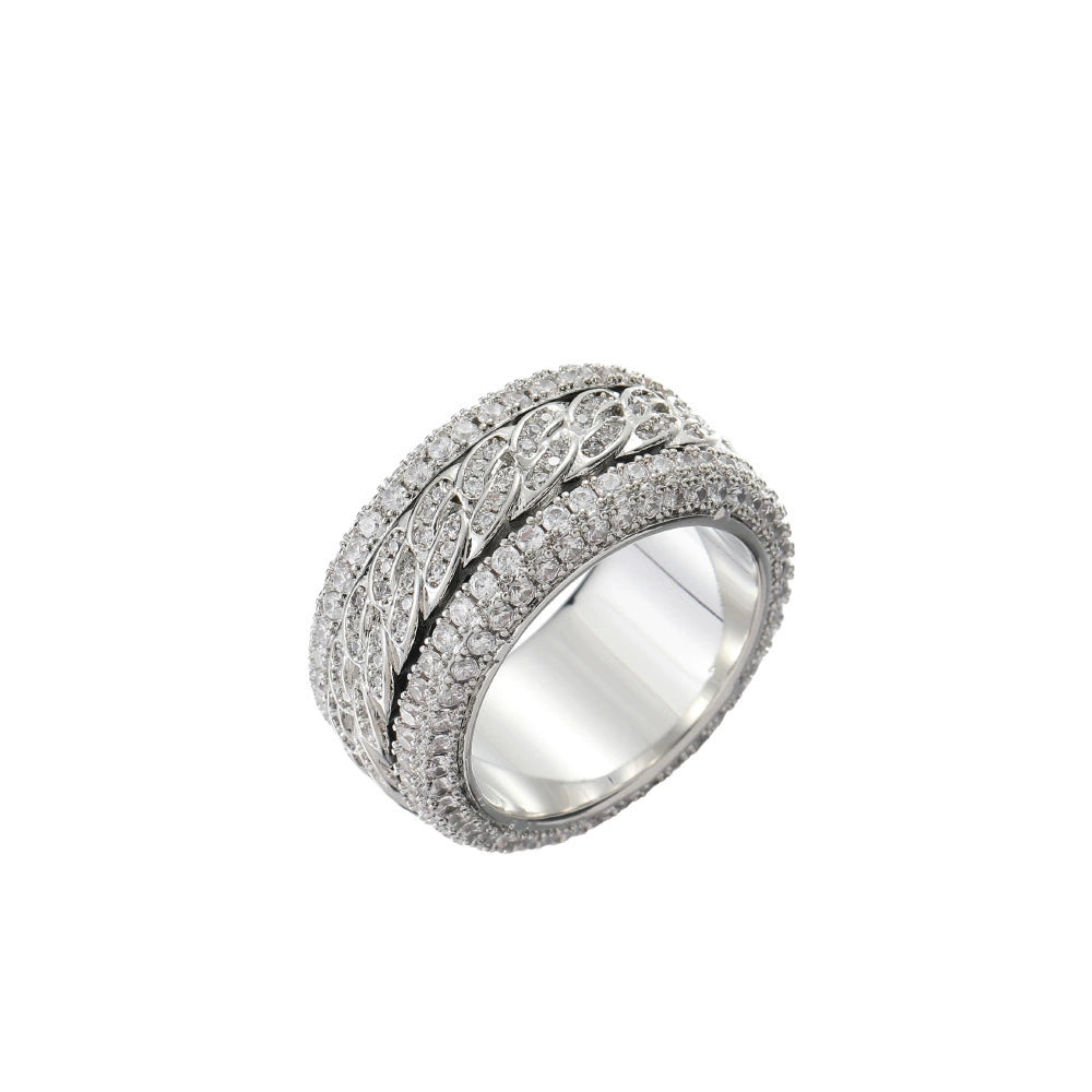 SpinFlex Iced Link Ring