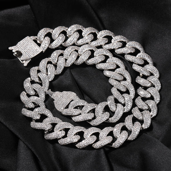 20MM Fully Iced Diamond Cuban Link Chain
