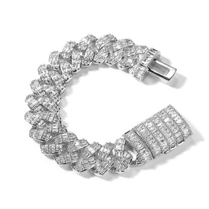 19MM Triple Ice Row Bracelet