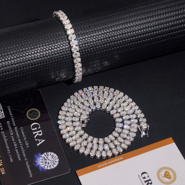 6MM S925+Moissanite Tennis Chain