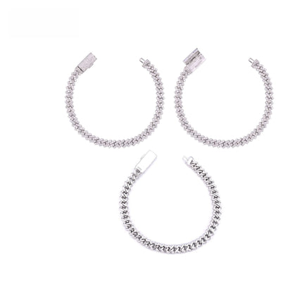 7MM S925+Moissanite Cuban Chain