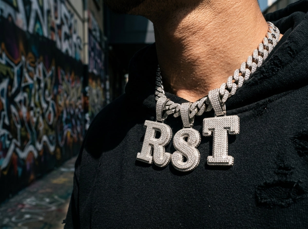 20MM Yellow Gold Iced Out Cuban Link Chain - 3 Row VVS