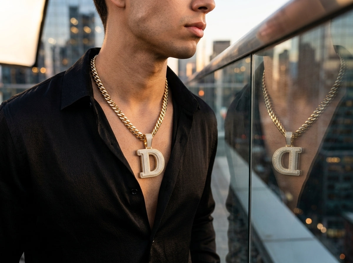 20MM Yellow Gold Iced Out Cuban Link Chain - 3 Row VVS