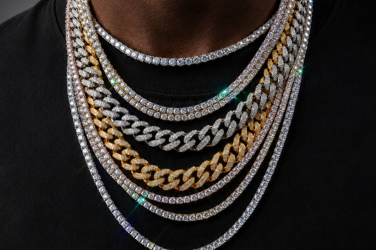 Miami Cuban Link Chain | Gold, Silver & Iced Out | IceGrind