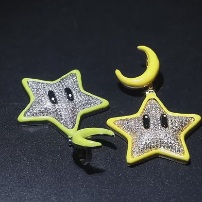 Gold Star Pendant - Night Glow Moon Charm